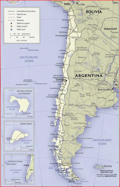 image: Chile Political Map