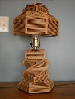 lampu cantik yang terbuat dari stik es krim lampu cantik yang terbuat dari stik es krim
