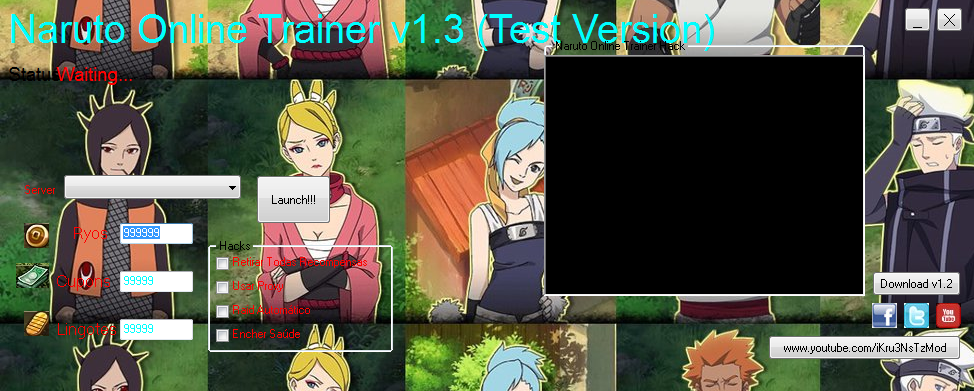 iKru3NsTz Mod Naruto Online Trainer Check Update