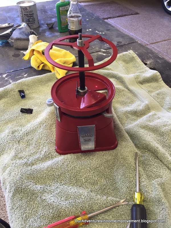 Our Adventures in Home Improvement Redoing an Old Gumball Machine