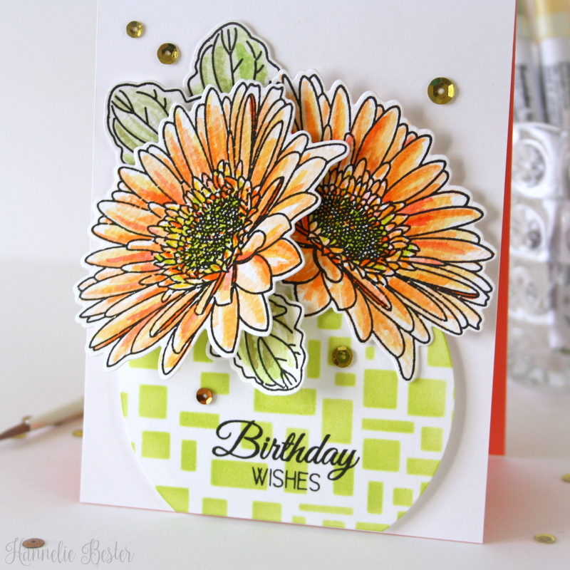 Uniko Gerbera  birthday card