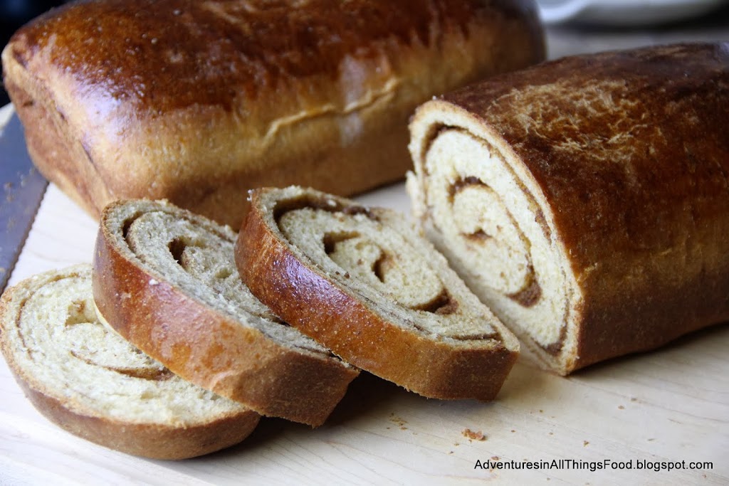 Adventures in all things food Whole Wheat Cinnamon Swirl Bread Recipe