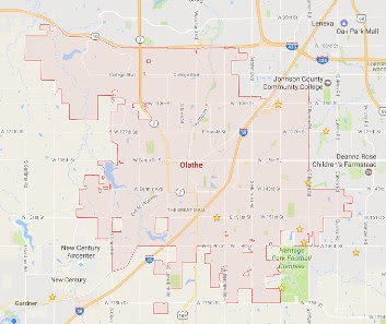 Olathe, Olathe KS, Olathe Kansas, Map of Olathe