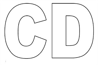 Moldes de letras C e D