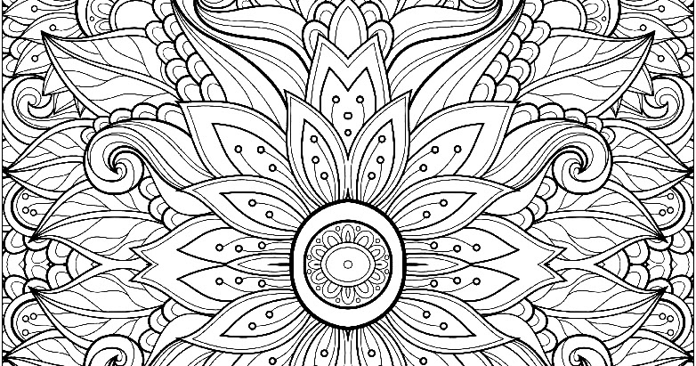 Anti Stress Flowers - Adult Coloring Pages