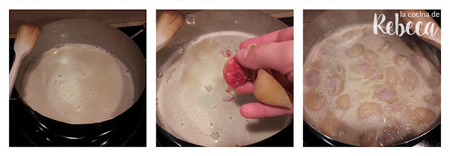 Receta de sopa de galets rellenos de carne: cocer la pasta