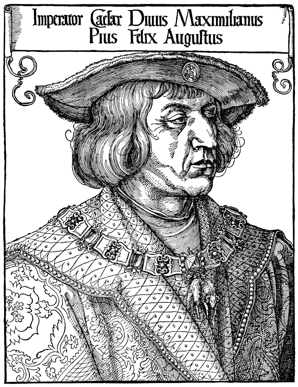 Nachdem Schüler Kaiser Maximilian von Dürer einen neuen Hut aufgesetzt hatten sollten sie im zweiten Schritt eine Neuinterpretation a la Rizzi