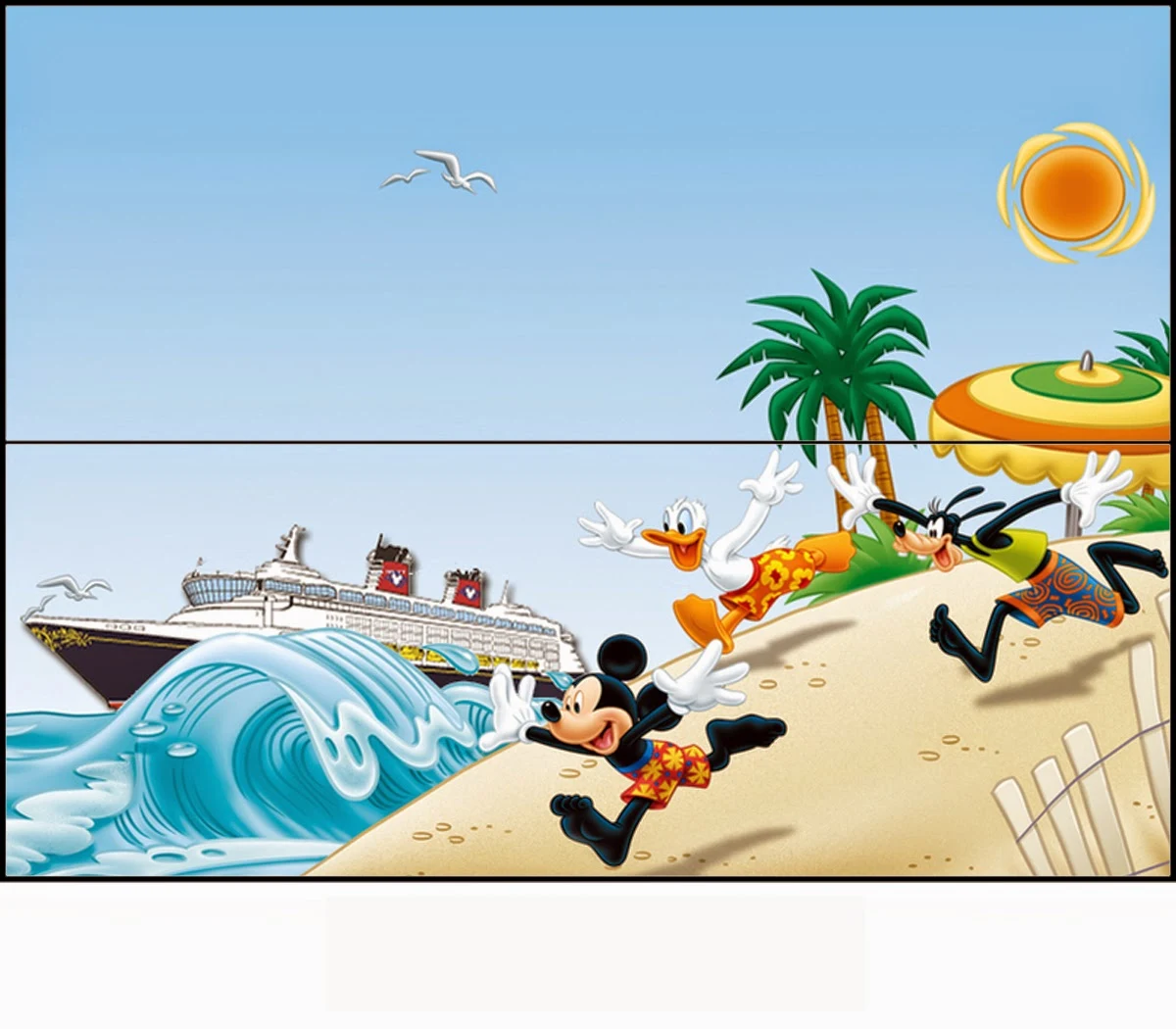 Mickey en la Playa: Etiquetas para Bolsas de Golosinas para Imprimir Gratis.