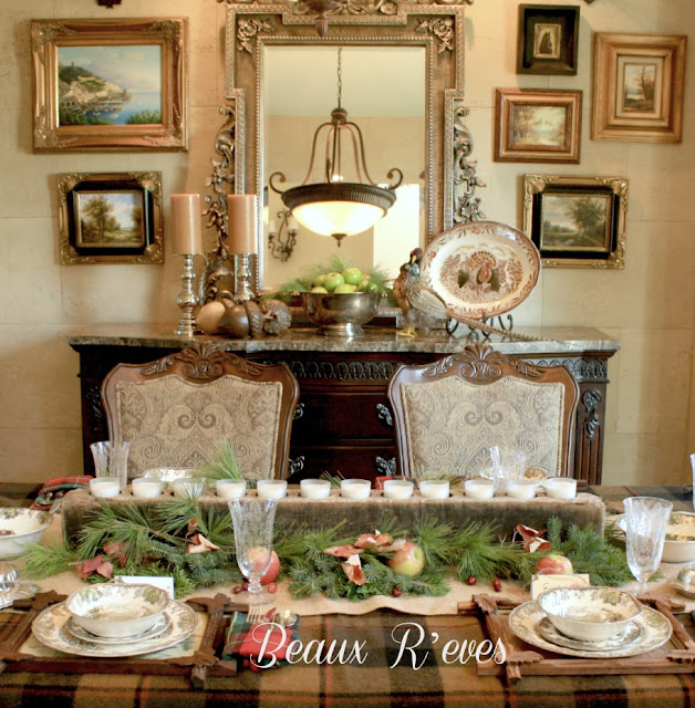 Beaux R'eves: Rustic Thanksgiving Table