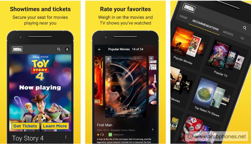 تحميل تطبيق IMDb Movies & TV لتقييم الأفلام والمسلسلات العالمية