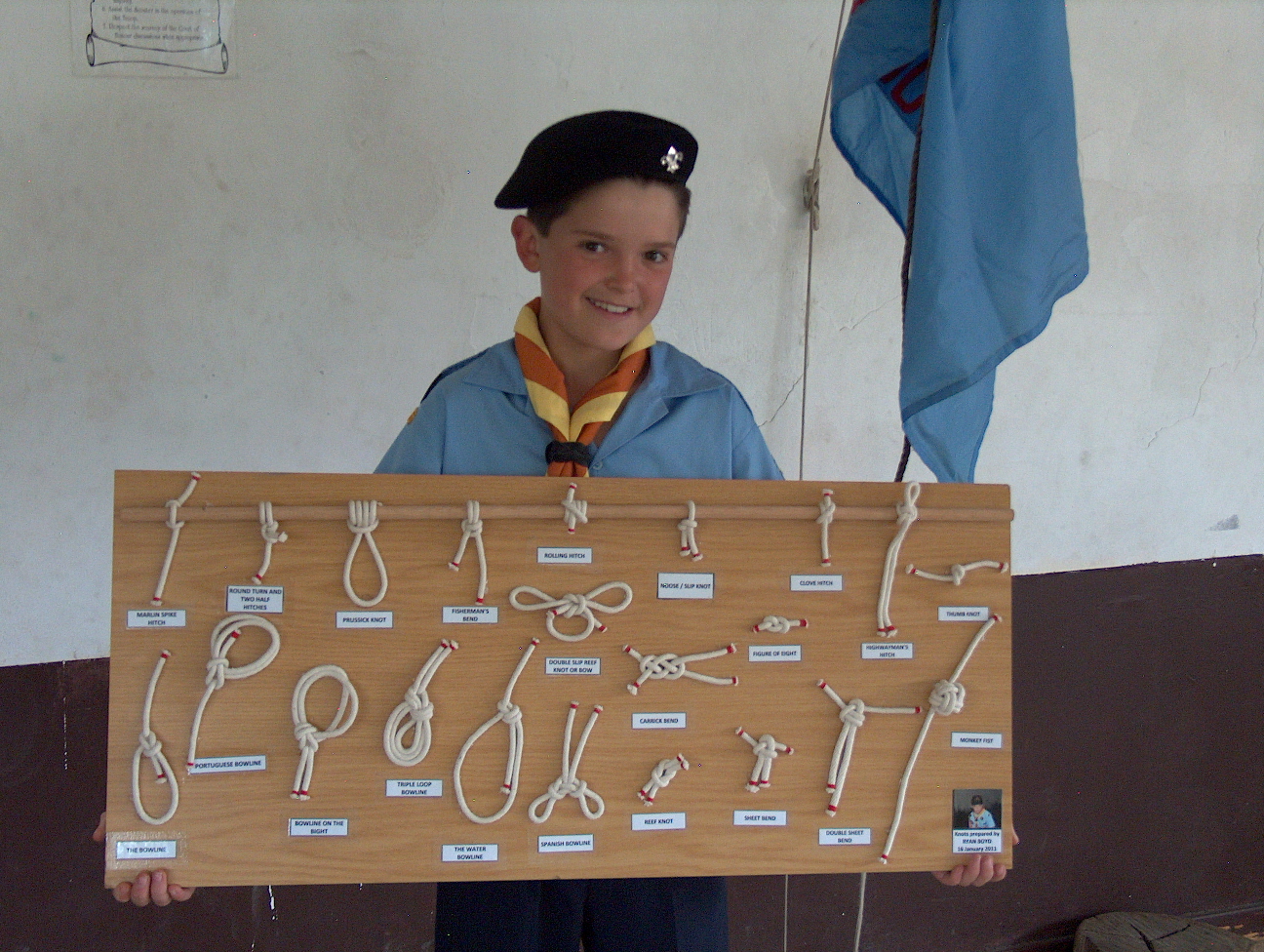 Harmelia Gardens Air Scouts Spitfire Flight Spitfire Knotting Board