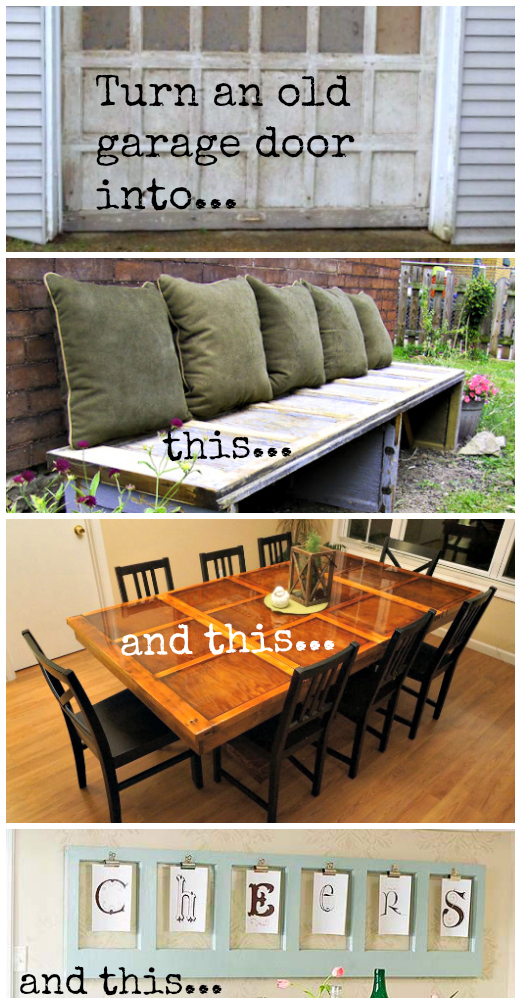 Repurpose Old garage doors the ReFab Diaries