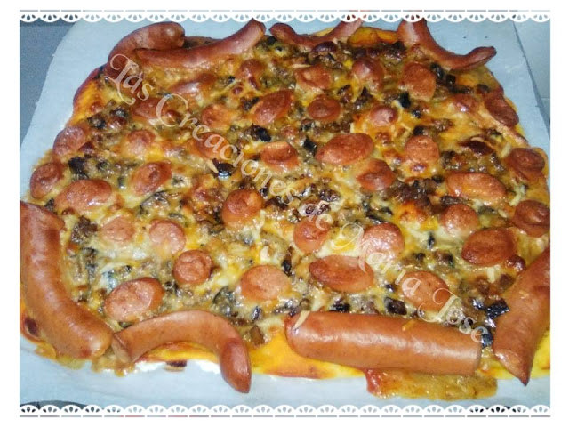 Pizza De Salchichas