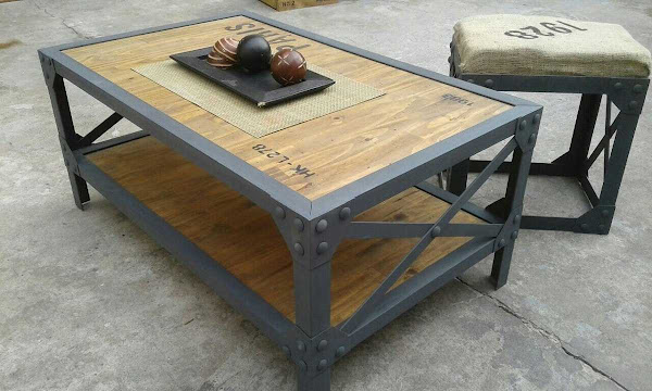 Muebles reciclados en hierro y madera Muebles reciclados en hierro y madera