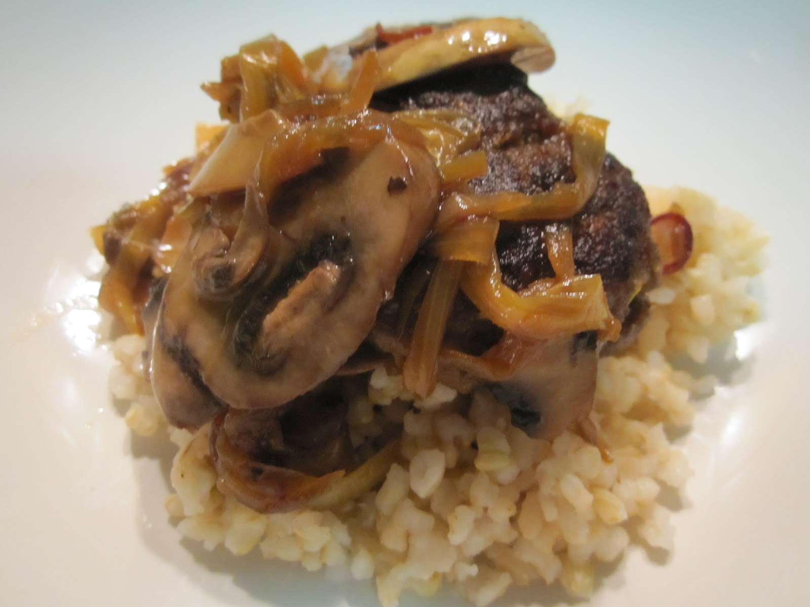 Foodie Repository Beef Patty with Mushroom and Leek Sauce