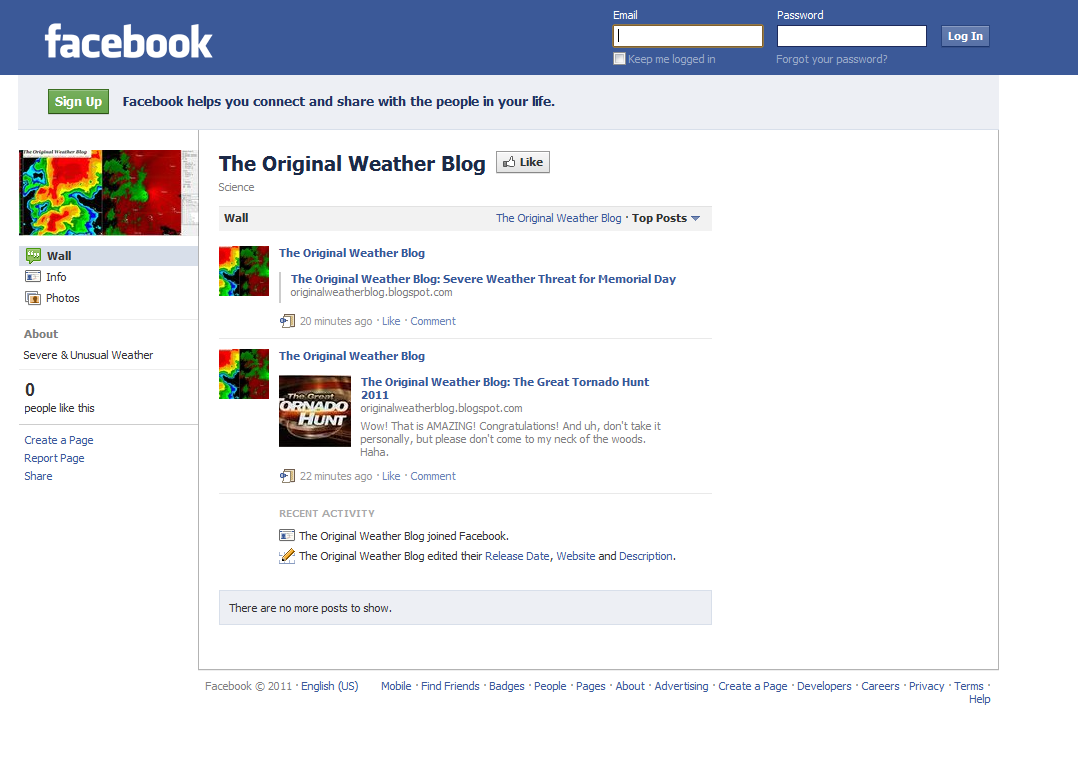 Predict Weather The Original Weather Blog is Now on Facebook!