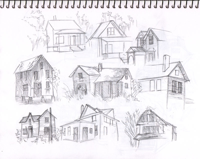 Kelley McMorris illustration Old Houses