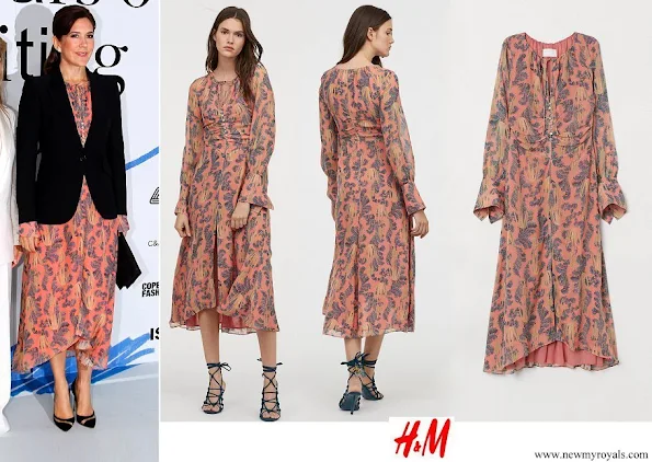 Crown Princess Mary wore H&M silk dress