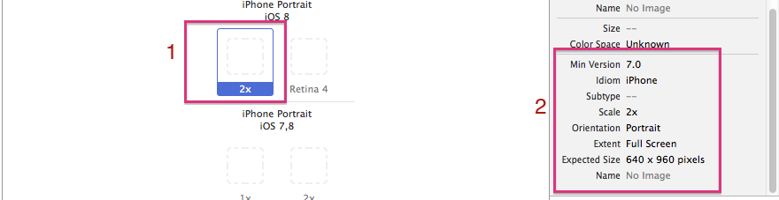 Image dimensions required by selected box Image dimensions required by selected box
