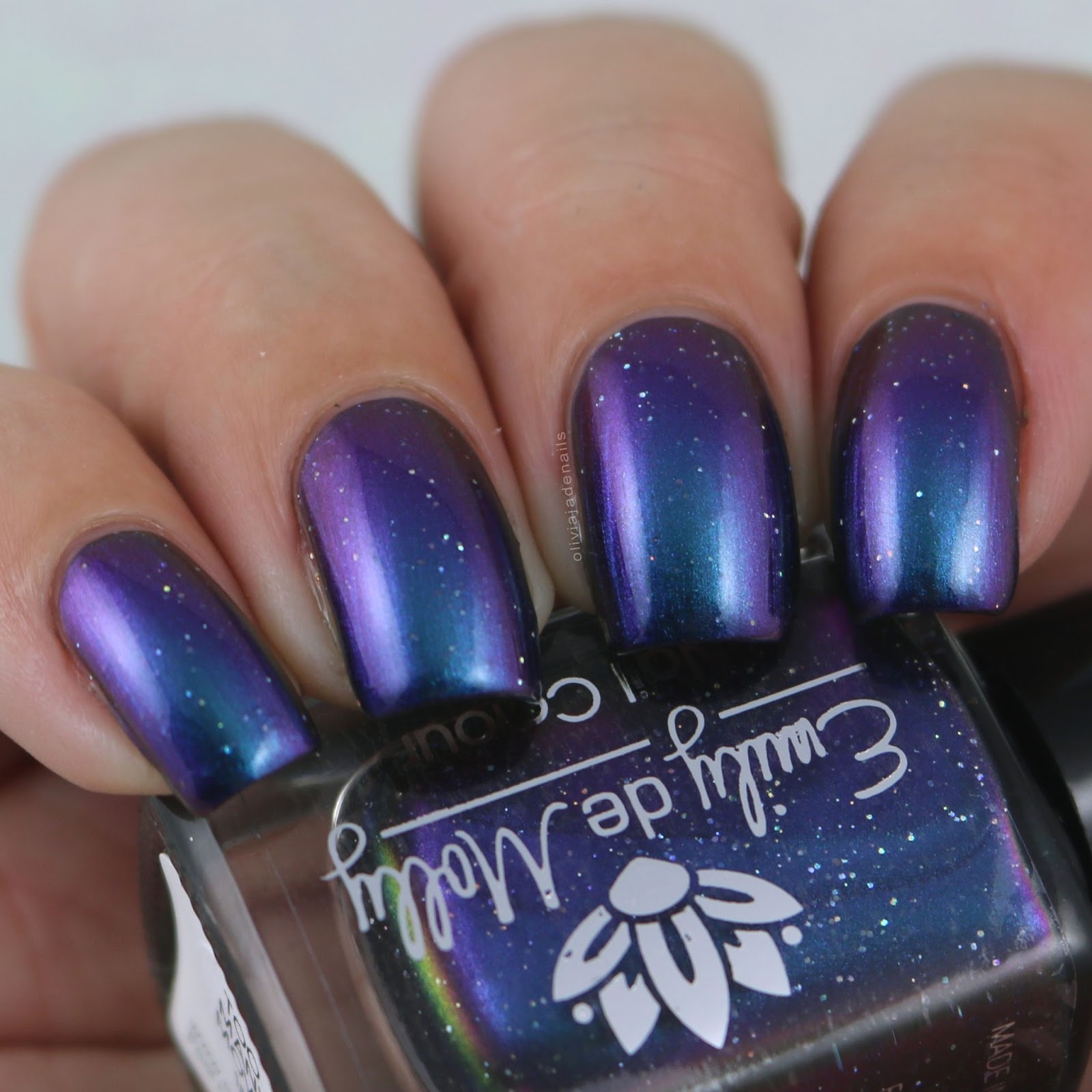 Emily de Molly Too Many Moves swatched by Olivia Jade Nails