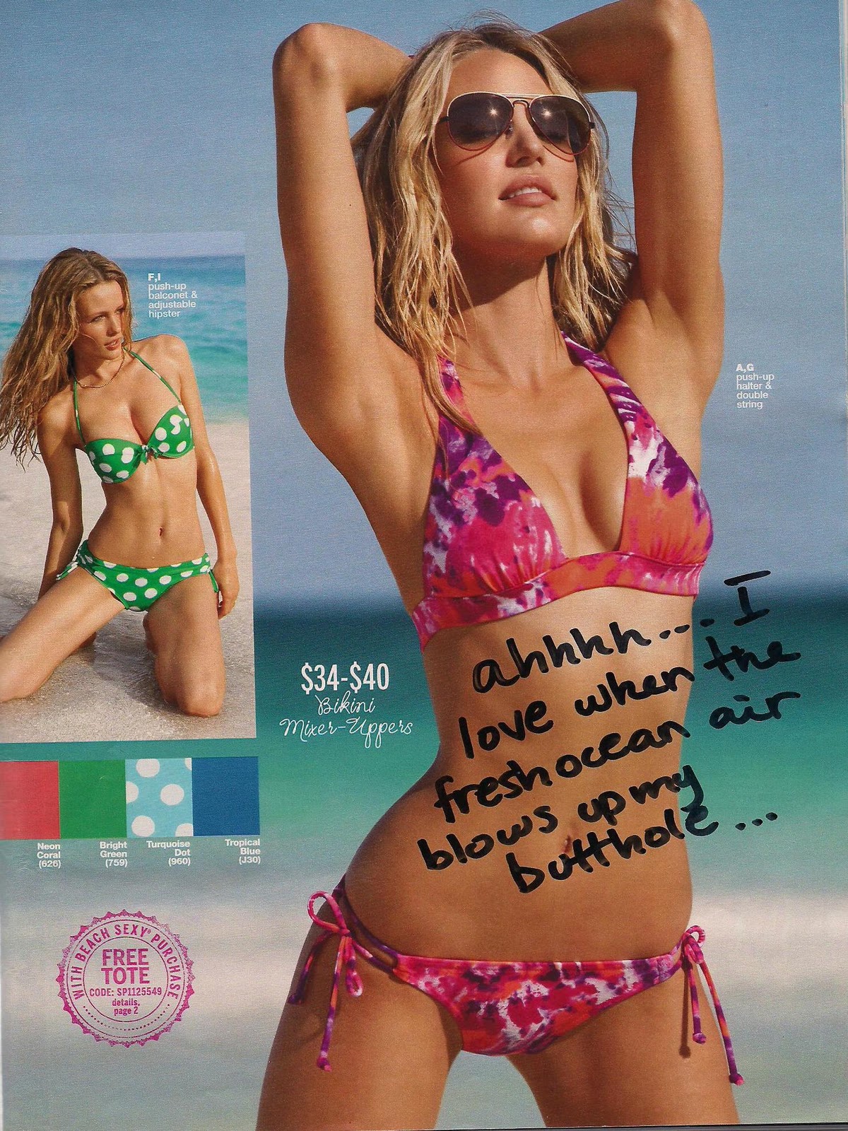 Harpie With a Sharpie Victoria's Secret Swimsuit Catalog