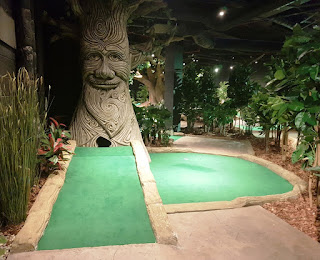 Treetop Adventure Golf course at The Printworks in Manchester