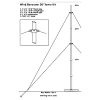 a wind turbine 30 foot tower kit by sunforce
