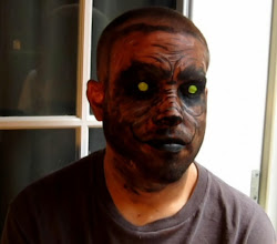 werewolf face halloween painting paint eyes eye tutorial lips lids mouth curled him give