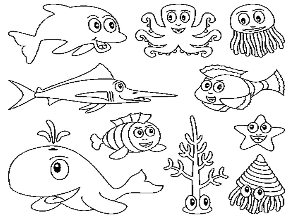 Cute Fish Animal Coloring Pages Best Coloring Pages For Kids