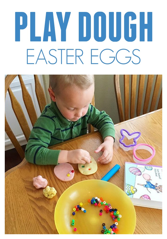 Toddler Approved! Play Dough Easter Egg Decorating