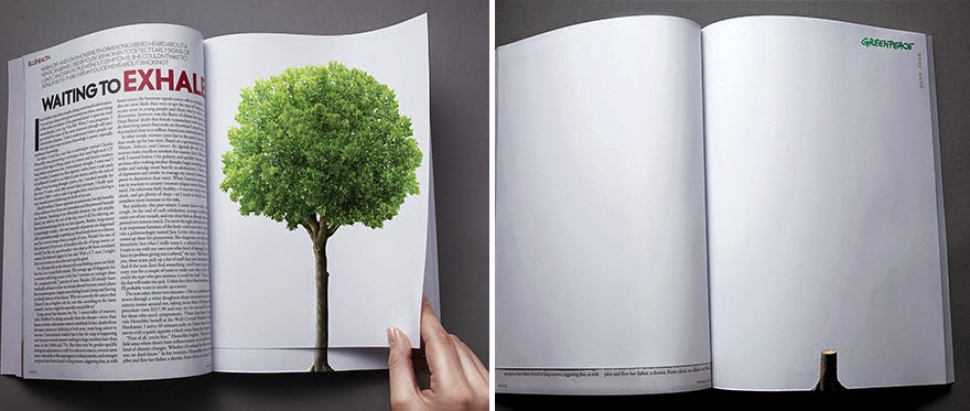 40 Of The Most Powerful Social Issue Ads That’ll Make You Stop And Think - Deforestation Continues With The Turn Of A Page