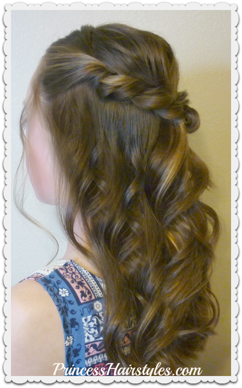 Prom Hairstyle, Romantic Twist Half Up | Hairstyles For Girls ...
