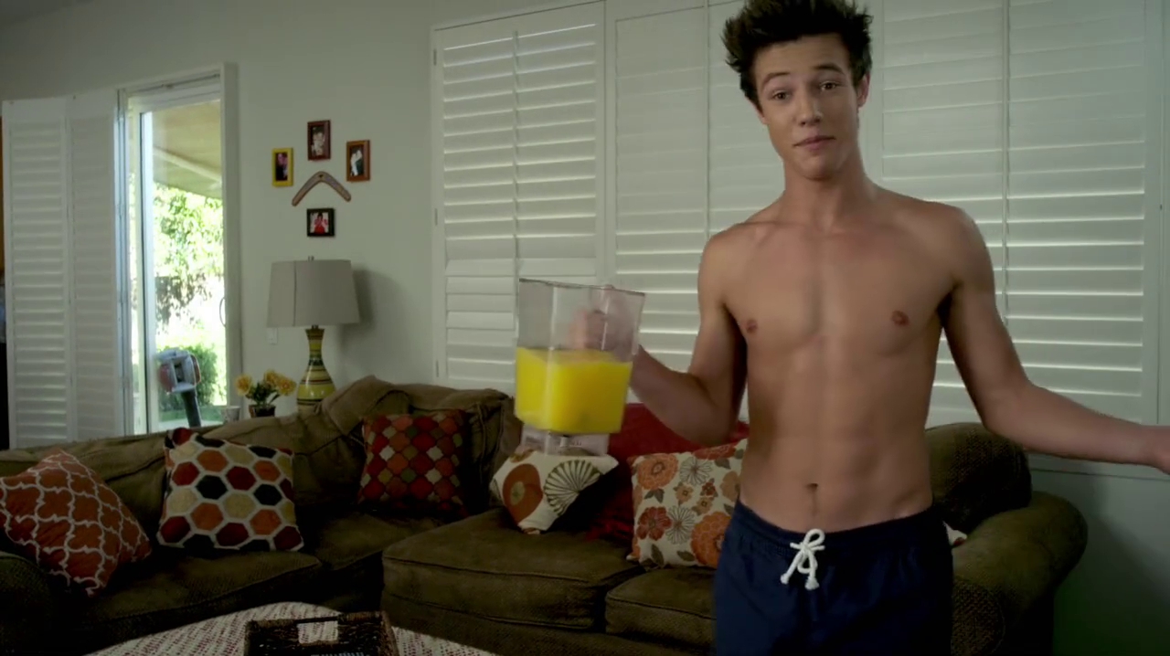 Cameron Dallas - Shirtless & Barefoot in "Expelled" .