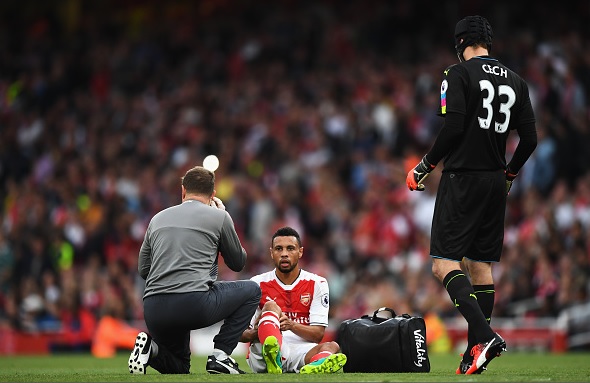 Arsenal midfielder Francis Coquelin out for three months