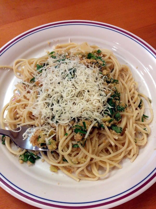 Pasta with Green Olive Sauce