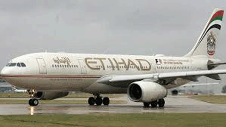 Gulf, UAE, Etihad flight