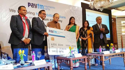 Paytm Payments Bank Officially Launched by Finance Minister