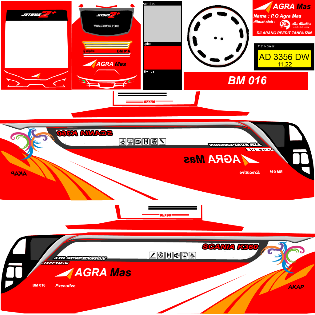 Download livery bus Agra Mas Jetbus SHD 2 + ~ My.d_hermawan