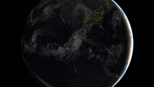 Patricia destroy Mexico Pacific Coast as a Category 5 HURRICANE Huracan Patricia from above. Shots by the International Space Station ISS