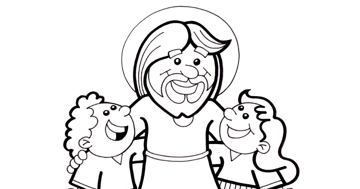 Imagenes De Jesus Amigo De Los Niños Para Colorear - Hay Niños