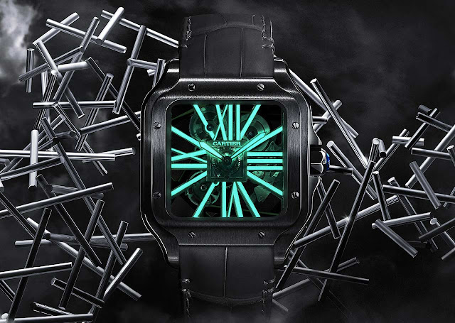 Santos de Cartier Skeleton Noctambule