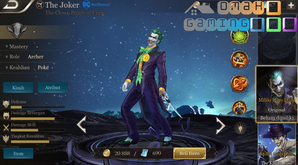 Review Hero Joker Arena of Valor