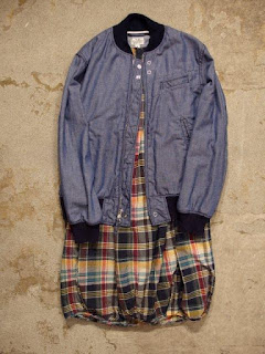 FWK by Engineered Garments "Aviator Jacket in Blue Dungaree Cloth" Spring/Summer 2015 SUNRISE MARKET