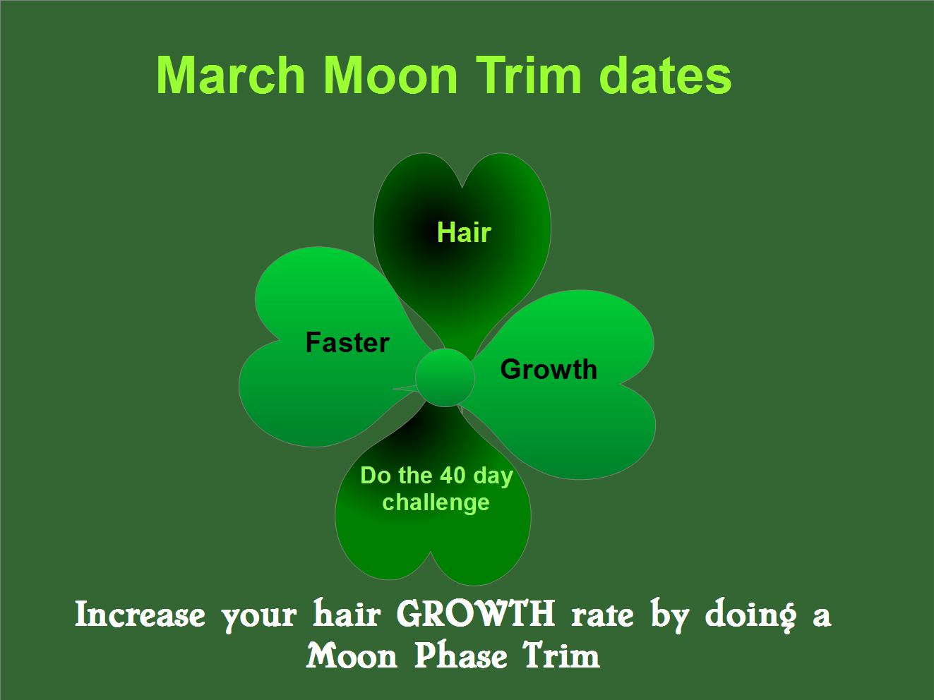 CoilyQueens™ Stimulate hair growth by doing a Moon Phase Trim!