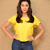 South Indian Actress Anisha Ambrose New Pics In Yellow Top Jeans