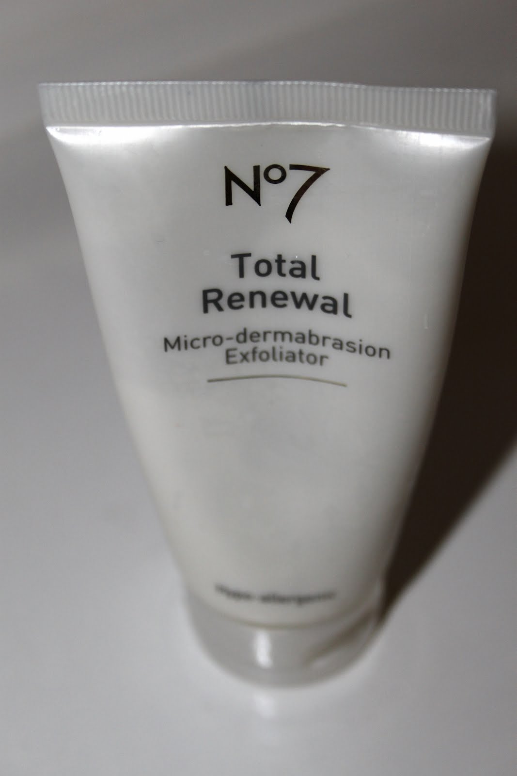 tinycattin No7 'Total Renewal Microdermabraison Exfoliator'.