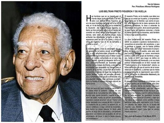 Conmemorarán natalicio de Luis Beltrán Prieto Figueroa | GUANIPA NOTICIAS