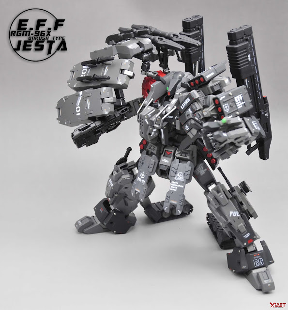MG 1/100 RGM-96X Jesta On-Rush Type - Custom Built Gunpla Kitbash MG 1/100 RGM-96X Jesta On-Rush Type - Custom Built Gunpla Kitbash