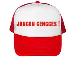 Topi sablon Jangan gengges