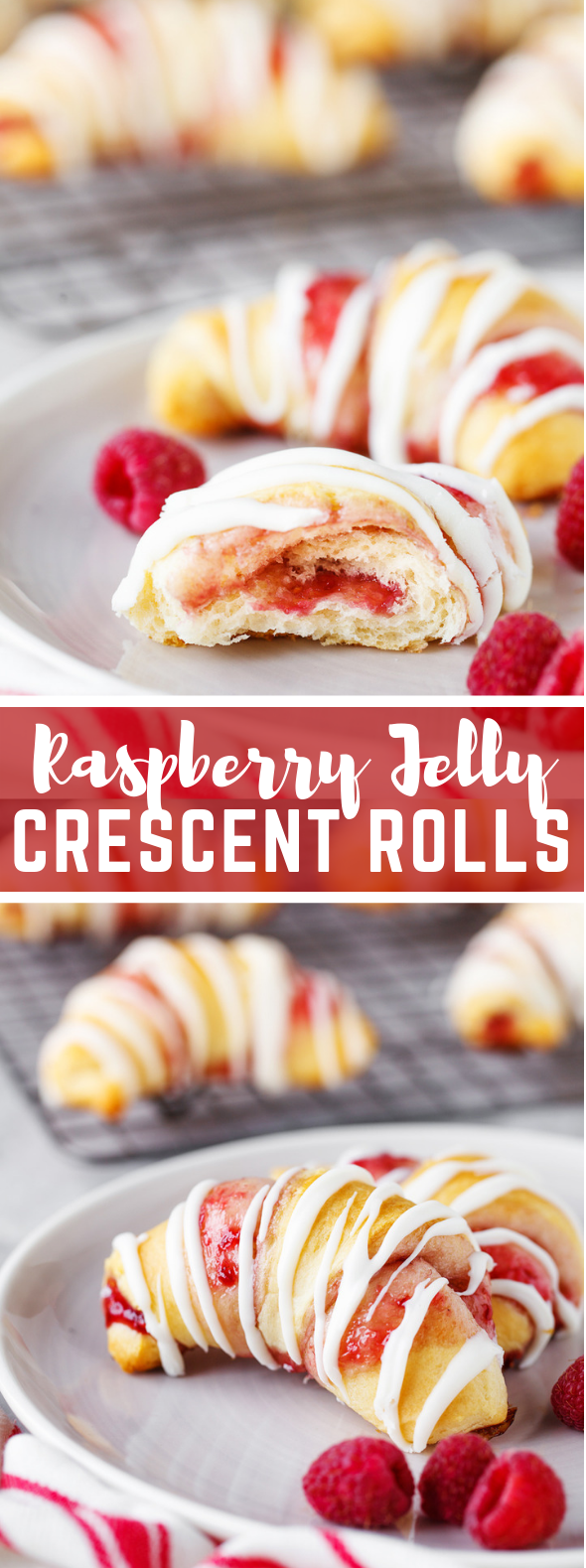 RASPBERRY CRESCENT ROLLS #dessert #sweets